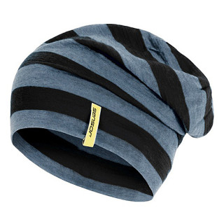 Berretto Sensor Merino Wool nero/grigio BlackStripes