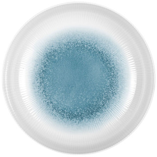 Piatto Brunner Deep plate white-blue bianco/blu