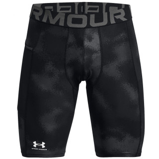 Pantaloni termici da uomo Under Armour HG Armour Printed Lg Sts nero/grigio Black/White