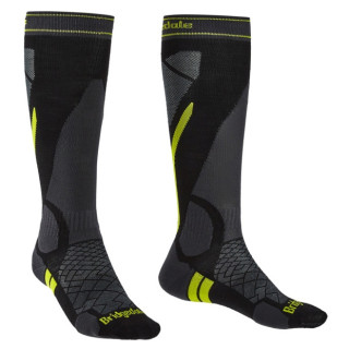 Calzini da uomo Bridgedale Ski Lightweight nero Black/Lime/