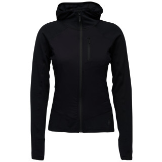 Felpa tecnica da donna Black Diamond W Coefficient Lt Hybrid Hoody nero Black