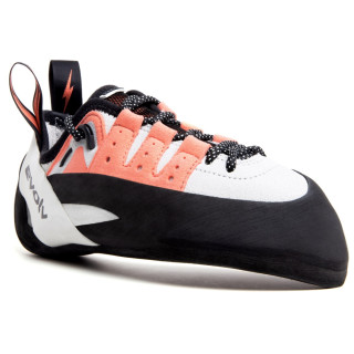 Scarpette da arrampicata da donna Evolv Geshido Lace bianco/rosa White/Coral/Black