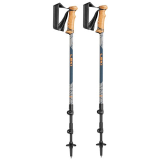 Bastoncini da trekking Leki Legacy Lite nero/marrone orange-denimblue-light anthracite