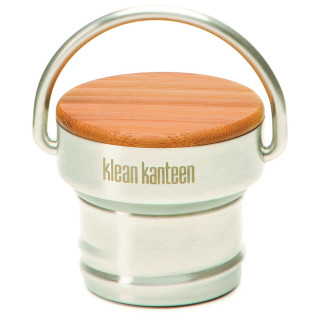 Tappo di ricambio Klean Kanteen Bamboo Cap argento BrushedStainless