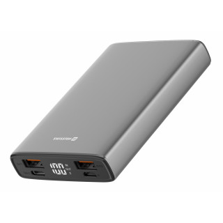 Powerbank Swissten Aluminum 10000 mAh grigio grey