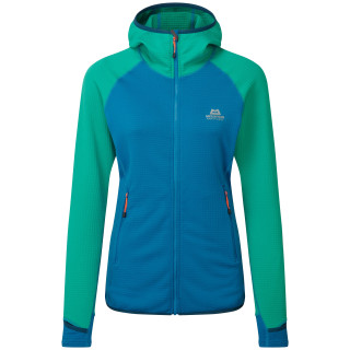 Felpa da donna Mountain Equipment W's Eclipse Hooded Jacket blu/verde Mykonos/Deep Green