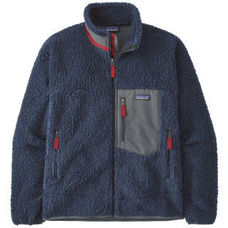 Giacca da uomo Patagonia Classic Retro-X Jacket blu scuro New Navy w/Wax Red