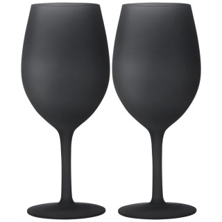 Bicchieri da vino Brunner Wineglass Blacksatin - 2ks nero