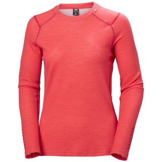 Maglietta sportiva da donna Helly Hansen W Lifa Merino Midweight Crew rosa Cayenne