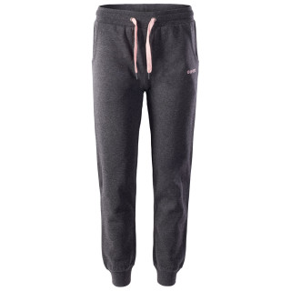 Pantaloni da tuta da donna Hi-Tec Lady Melian grigio Dark Grey Melange/Impatiens Pink