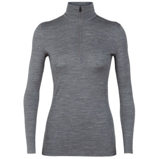 Maglietta da donna Icebreaker W's 200 Oasis LS Half Zip grigio GritstoneHthr