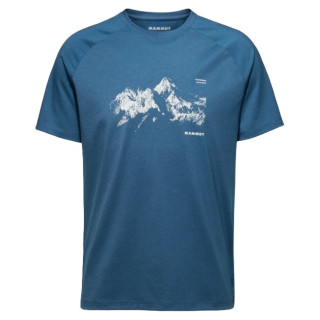 Maglietta da uomo Mammut Mountain T-Shirt Men 8035m blu deep ice