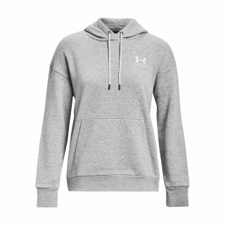 Felpa da donna Under Armour Essential Fleece Hoodie grigio chiaro ModGrayLightHeather/White