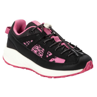 Scarpe da bambino Jack Wolfskin Vili Sneaker Low K nero/rosa phantom