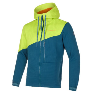 Felpa da uomo La Sportiva Method Hoody M giallo/blu Storm Blue/Lime Punch