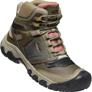 Scarpe da donna Keen Ridge Flex Mid Wp marrone Timberwolf/BrickDust