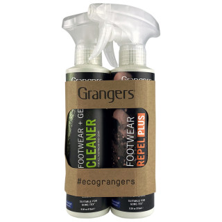 Detergente per scarpe Granger's Footwear + Gear Cleaner + Footwear Repel Plus nero/bianco