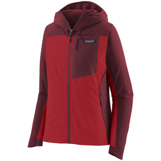 Giacca softshell da donna Patagonia R1 CrossStrata Hoody rosso Touring Red