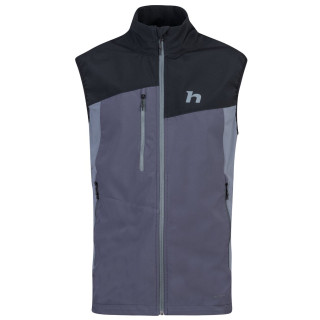 Gilet da uomo Hannah Carsten Vest nero/grigio anthracite/stormy weather