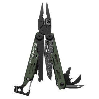 Coltello multifunzionale Leatherman Signal Green Topo nero/verde černá+zelená