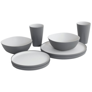 Set di stoviglie Outwell Gala 2 Person Dinner Set grigio Grey Mist