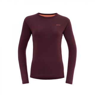 Maglietta sportiva da donna Devold Multi Sport Merino 190 Shirt Wmn bordeaux PORT