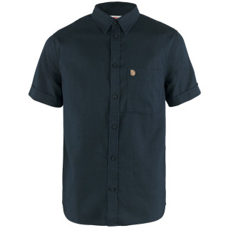 Camicia da uomo Fjällräven Övik Travel Shirt SS M blu scuro Dark Navy