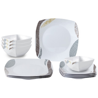 Set di stoviglie Brunner Khadi Midday bianco