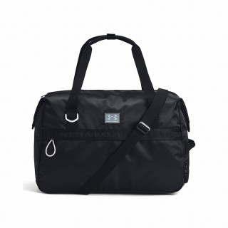 Borsa da donna Under Armour Essentials Duffle nero Black/Black/HarborBlue