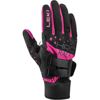 Guanti da sci di fondo Leki HRC Race Shark nero/rosa black-neonpink