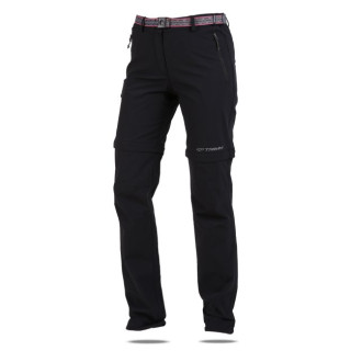 Pantaloni da donna Trimm Timera 2v1 nero grafit black