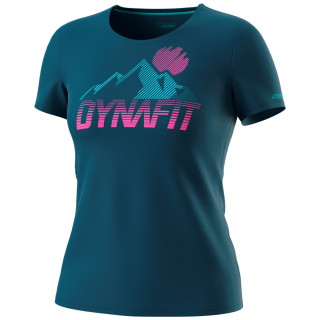 Maglietta sportiva da donna Dynafit Transalper Graphic S/S Tee W blu Petrol