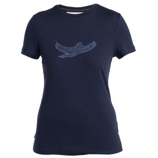 Maglietta sportiva da donna Icebreaker Women Merino 150 Tech Lite III SS Tee Icebreaker Kea blu scuro Midnight Navy