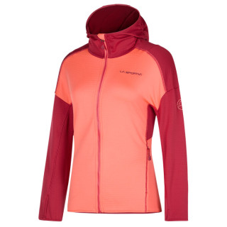 Felpa da donna La Sportiva Upendo Hoody W rosso Flamingo/Velvet