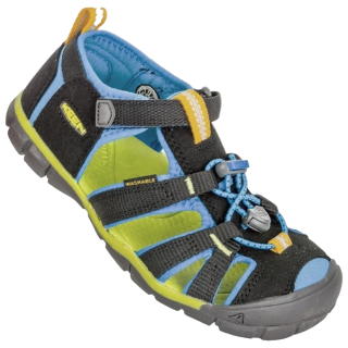 Sandali da bambino Keen Seacamp II CNX JR nero Black/BrilliantBlue