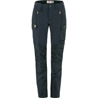 Pantaloni da donna Fjällräven Nikka Trousers Curved W blu scuro Dark Navy