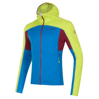 Felpa da uomo La Sportiva Cosmic Hoody M azzurro Electric Blue/Lime Punch