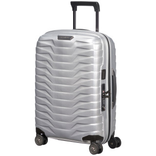 Valigia da viaggio Samsonite Proxis Spinner 55 EXP argento Silver