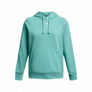 Felpa da donna Under Armour Rival Fleece Hoodie azzurro RadialTurquoise/White