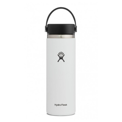 Borraccia termica Hydro Flask Wide Mouth 20 oz bianco White