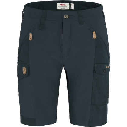 Pantaloncini da donna Fjällräven Nikka Shorts Curved W blu scuro Dark Navy