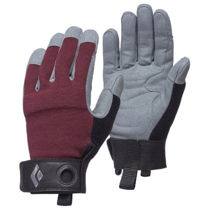 Guanti da ferrata Black Diamond Women'S Crag Gloves rosso Bordeaux