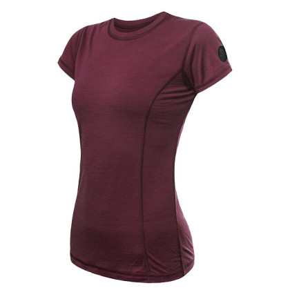 Maglietta da donna Sensor Merino Air kr. rukáv rosso port red