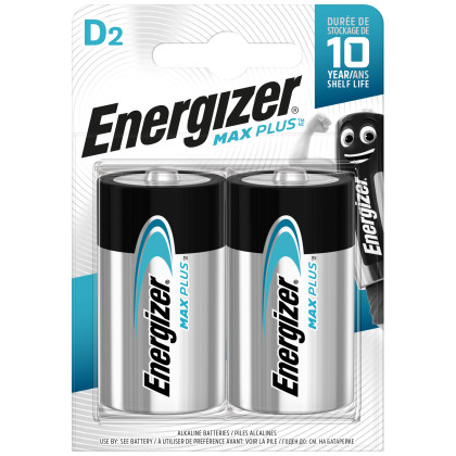 Batterie Energizer Max Plus velký monočlánek D argento