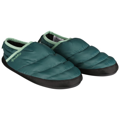 Pantofole in piuma Warg Downroy verde scuro dark green