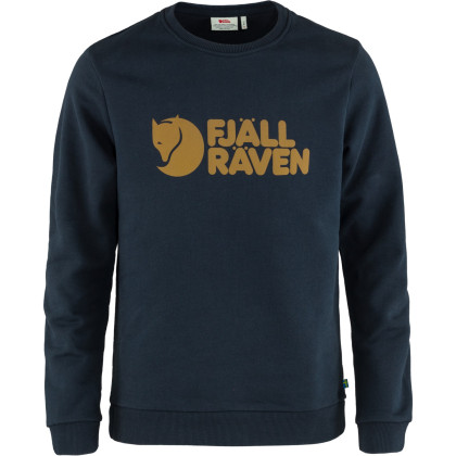 Felpa da uomo Fjällräven Logo Sweater M blu scuro Dark Navy