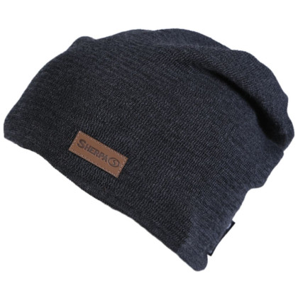 Cappello da uomo Sherpa Trevos Merino grigio scuro mel dark grey