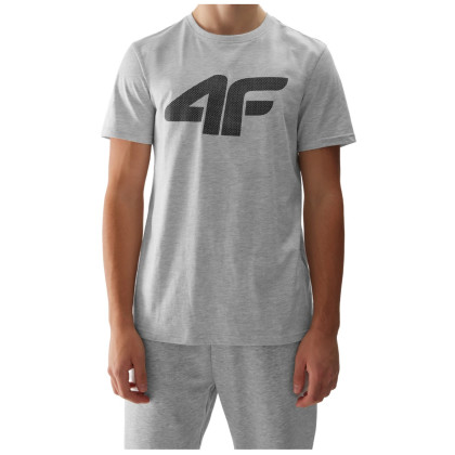 Maglietta da uomo 4F Tshirt M1155 grigio chiaro Cold Light Grey Melange