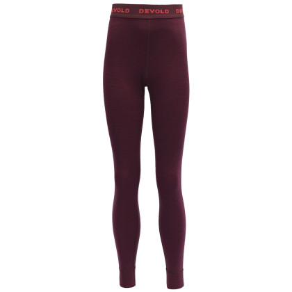 Mutande sportive per bambini Devold Duo Active Junior Long Johns rubino Port