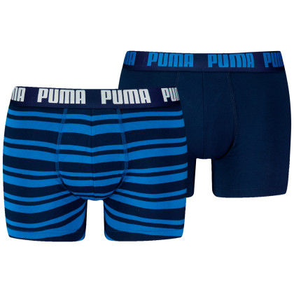 Boxer da uomo Puma Everyday Striped Boxers 2P blu Blue